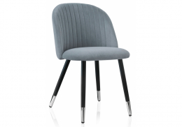 Стул на металлокаркасе Gabi gray / black (49x53x79)