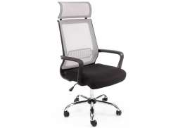 Компьютерное кресло Lion серое (65x65x121)