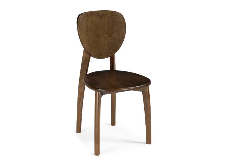 Стул деревянный Окава орех / орех (44x50x85). 