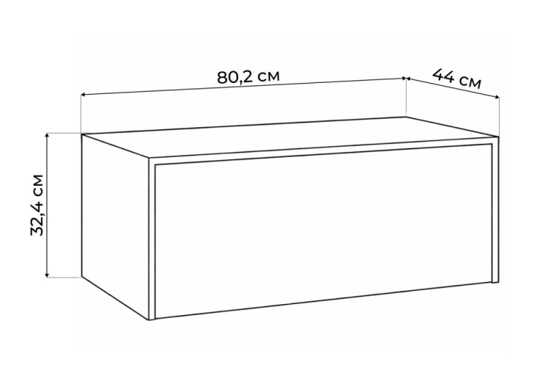 Шкаф Роут 4 кашемир (80,2x44x32,4)