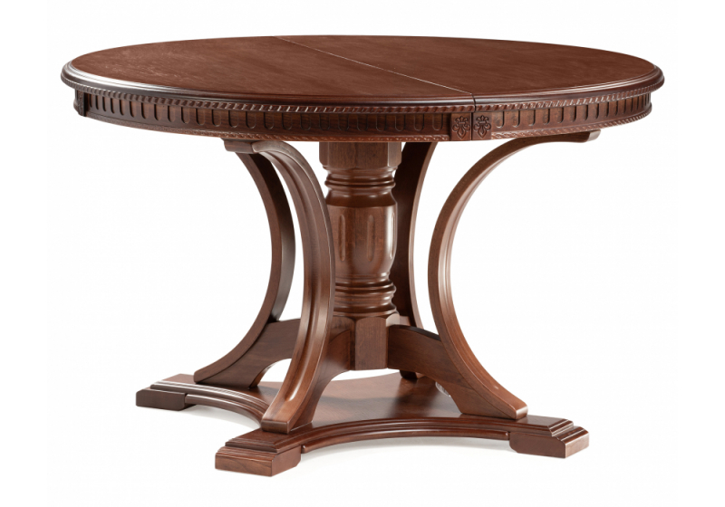 Стол деревянный Нозеан круглый миланский орех (120x76). 