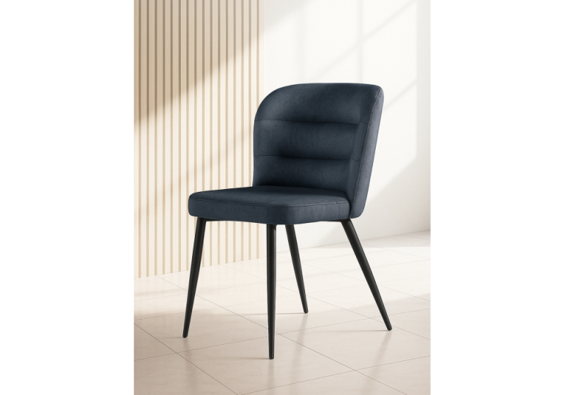 Стул на металлокаркасе Kilian dark gray / black (50x54x80)