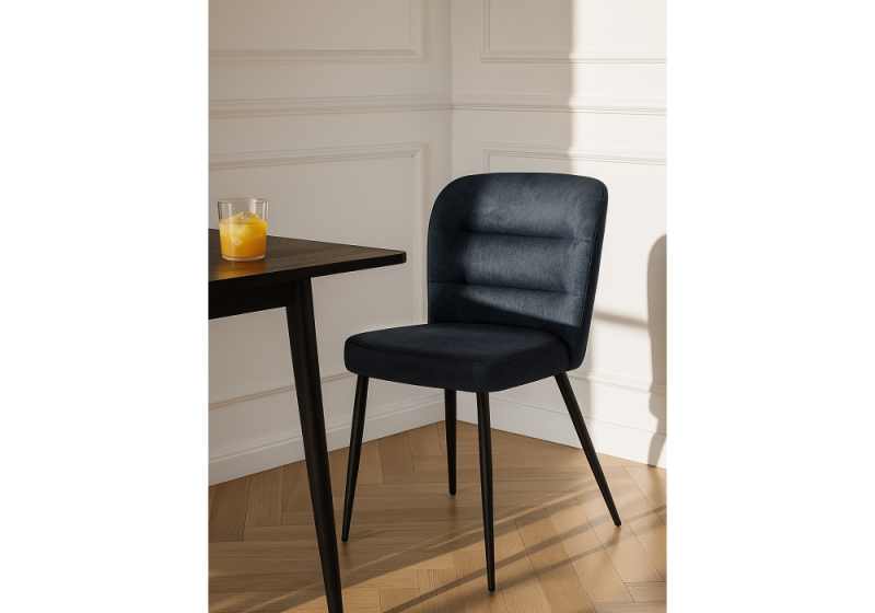 Стул на металлокаркасе Kilian dark gray / black (50x54x80)