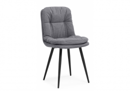 Стул на металлокаркасе Майк темно-серый / черный (45x54x86)