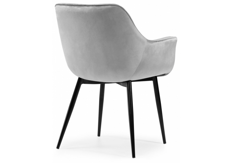 Стул на металлокаркасе Remo light gray (60x66x82)