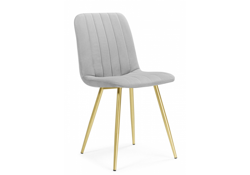Стул на металлокаркасе Дани светло-серый (zd 960) / золотой (43x48x85). 