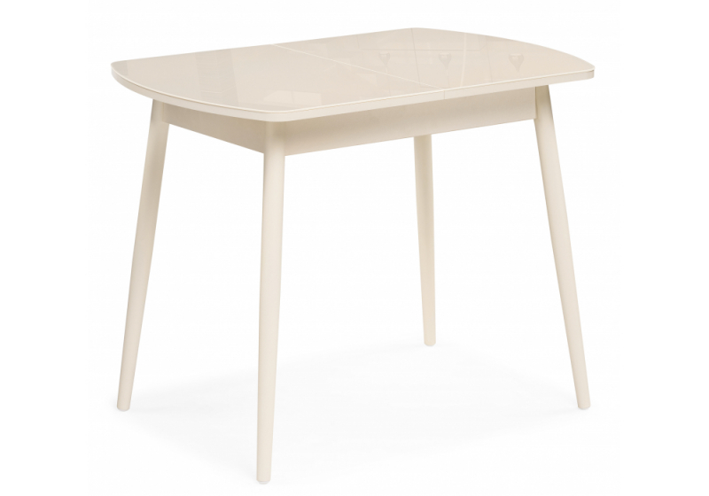 Стол стеклянный Калверт кремовый (64x75). 